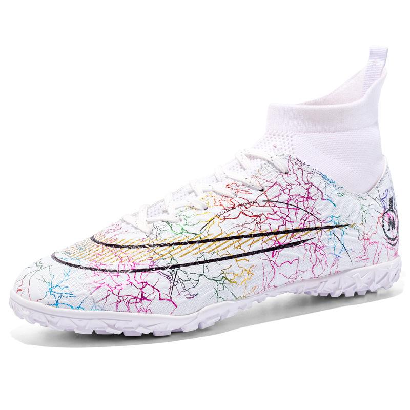 New FGTF Football Shoes Men's Breathable High-top Long and Short Nails Youth Children's Football Shoes Fashion Foreign Trade