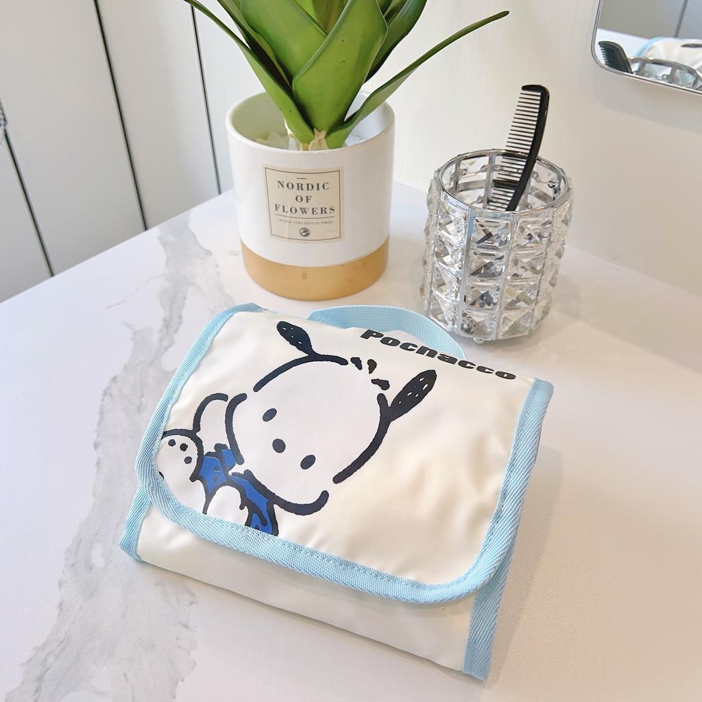 Cute Portable Travel Wash Up Storage Bag Girls Gifts Hello Kitty Kuromi Stitch KT Cat Cartoon Cosmetic Bag For Girl Kawaii Gifts