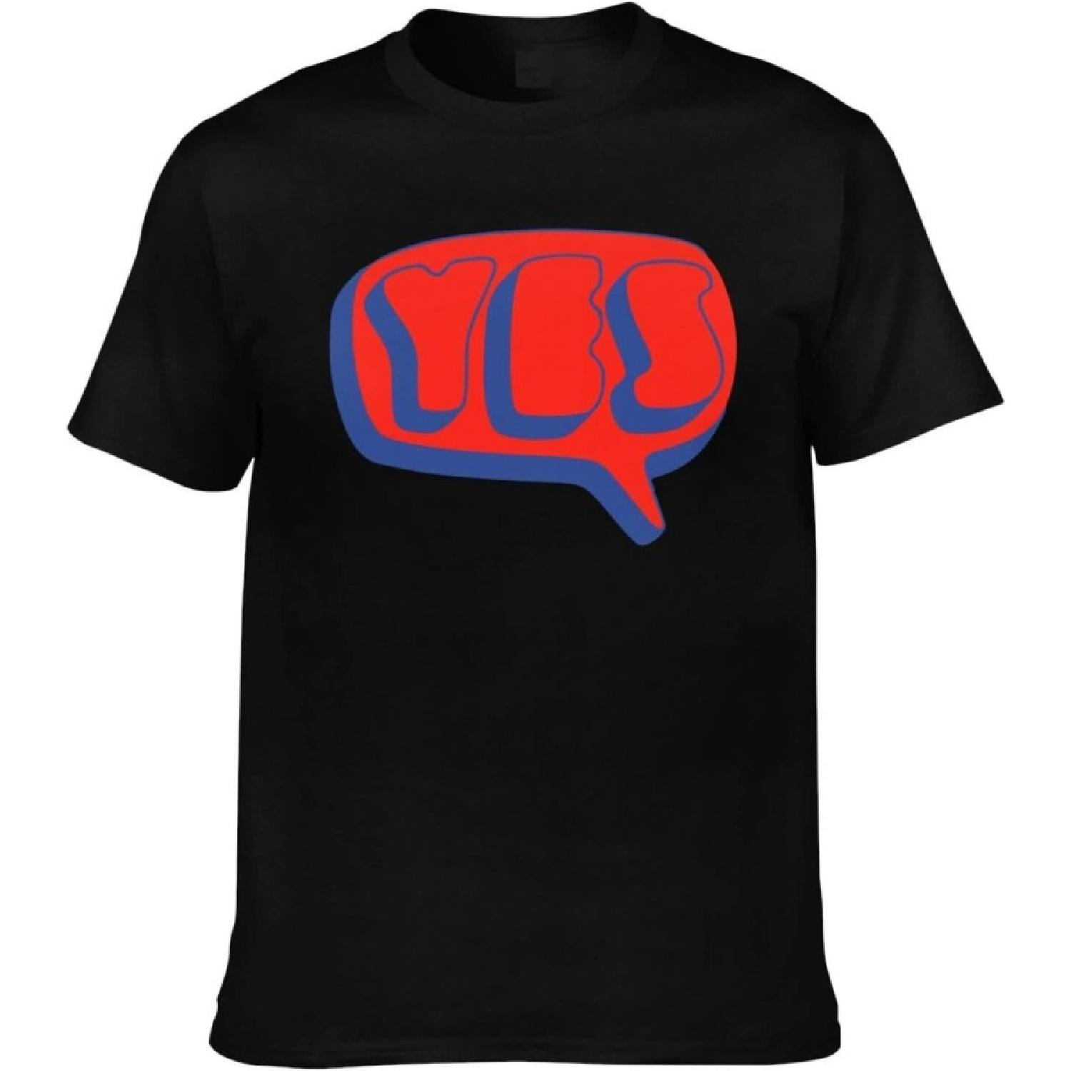 

KJDMHMTE Men s T-Shirt Yes Rock Band Crew Neck T-Shirt Cotton Casual Athletic Quick Dry Running Shirts(3) XXXXXL різнокольоровий