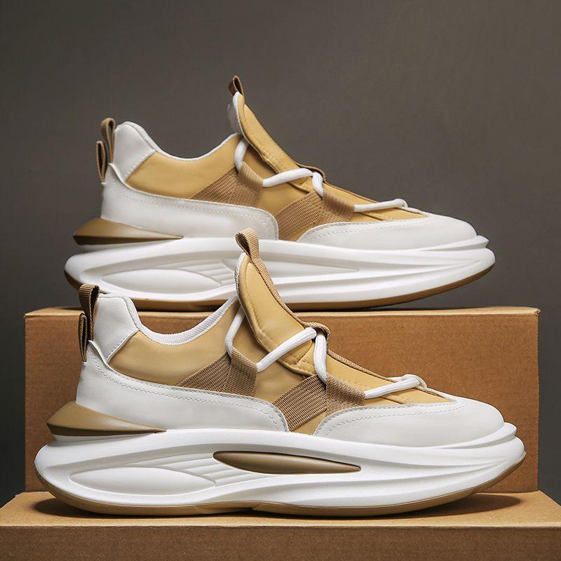 Spring Autumn New Men's High Quality Sneakers Fashion Versatile Casual Board Shoes Thick Soled Anti Slip Sports Running Shoes