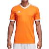 Adidas Alphabet Logo Print V-Neck Sports Tee Men Tops Orange CE8942