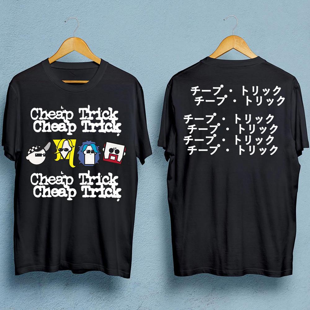 Cheap Trick 2 sides black T-shirt Unisex All sizes JJ3782