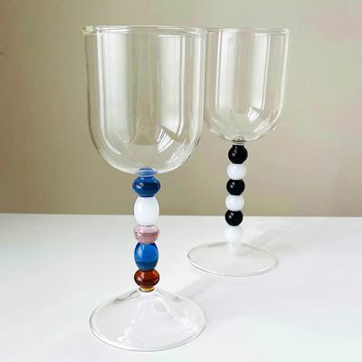 Original Perlenbecher Kelch Hitzebeständiges Glas Weinglas Ungewöhnliche Form Cocktail Champagnergläser Hochzeit Küchenzubehör