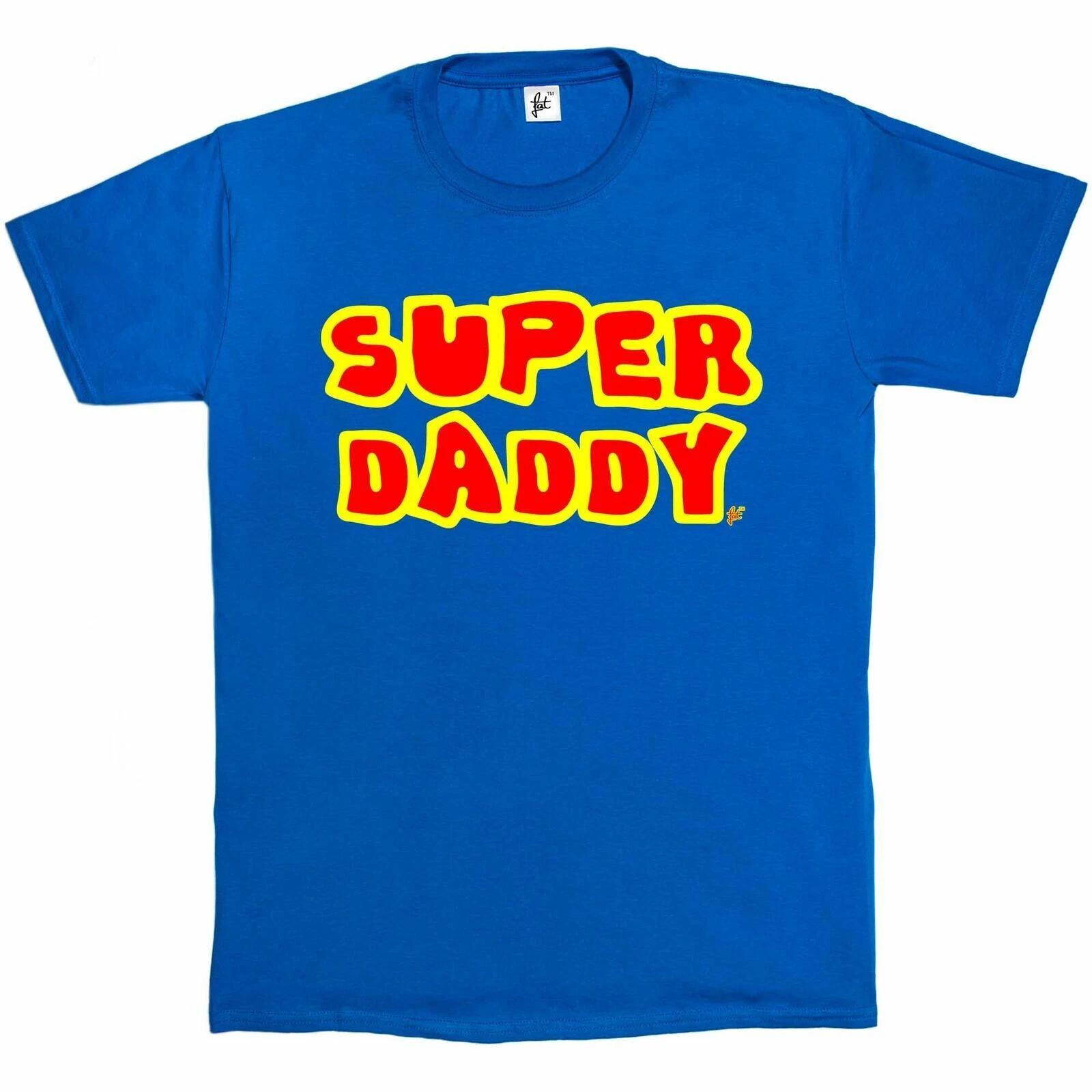 Super Daddy Super Action Hero Fathers Day Gift Birthday Christmas Mens T-Shirt S