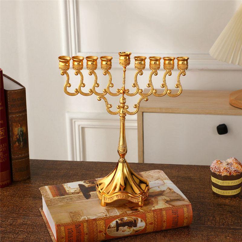 M-Modern-Elegant Table Candle Holder High-End Decorative Piece For Candlelight Dinner Gold
