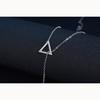 Fashionable and Elegant Geometric Triangle Sweater Chain Women Long Necklace Ladies Hundred with Necklace Jewelry Necklace