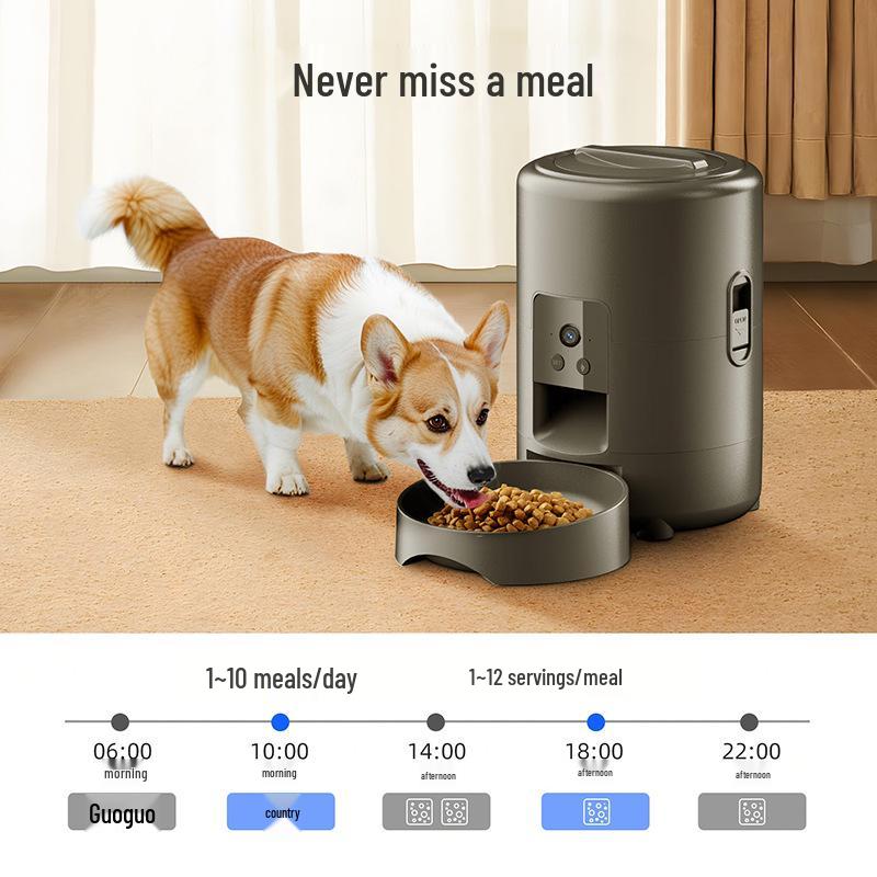 Inteligentny podajnik dla zwierząt WiFi z timerem i zdalnym sterowaniem dla kotów i psów