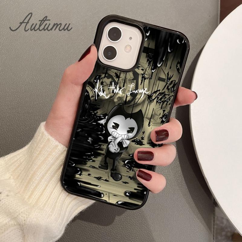 Horror Game Bendy Phone Case for iPhone 11 12 13 14 Pro Max Mini X XR XS SE 2020 6S 7 8 Plus Samsung Galaxy S21 S22 Cover Shell