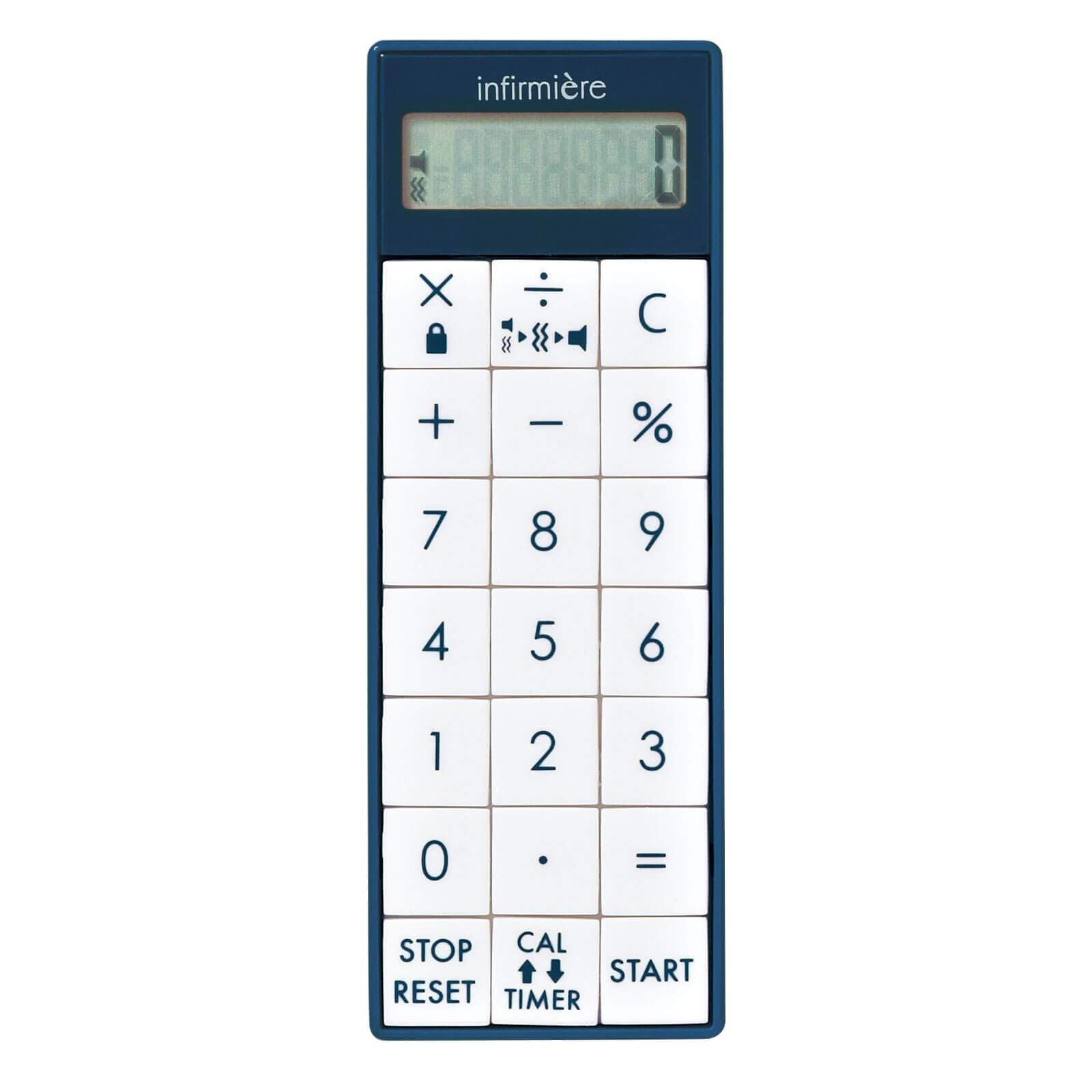 

Anfamie Long-Lasting Vibration Timer with Calculator, Nurse, Medical, Magnetic, with Strap, Deep Blue