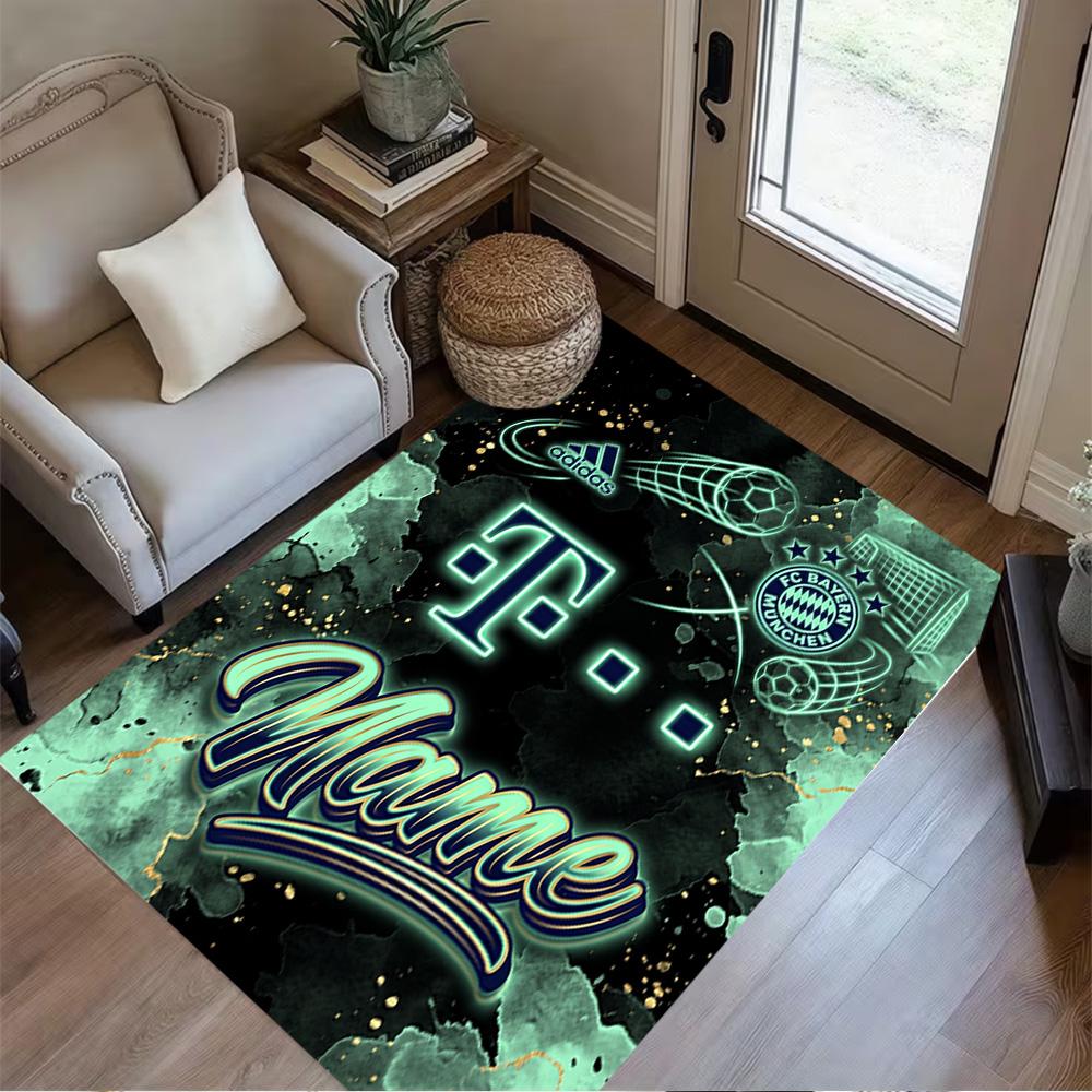 Bayern Munich Fan Artwork Carpet Suitable for Game Room Entryway Kitchen Outdoor Anti-slip Rug Decorate Offices Wedding Party Gift