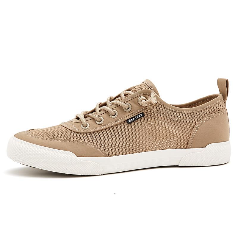 New Summer Men's Shoes Korean Style Fashion and Versatile Casual Mesh Shoes Mesh Breathable Board Shoes