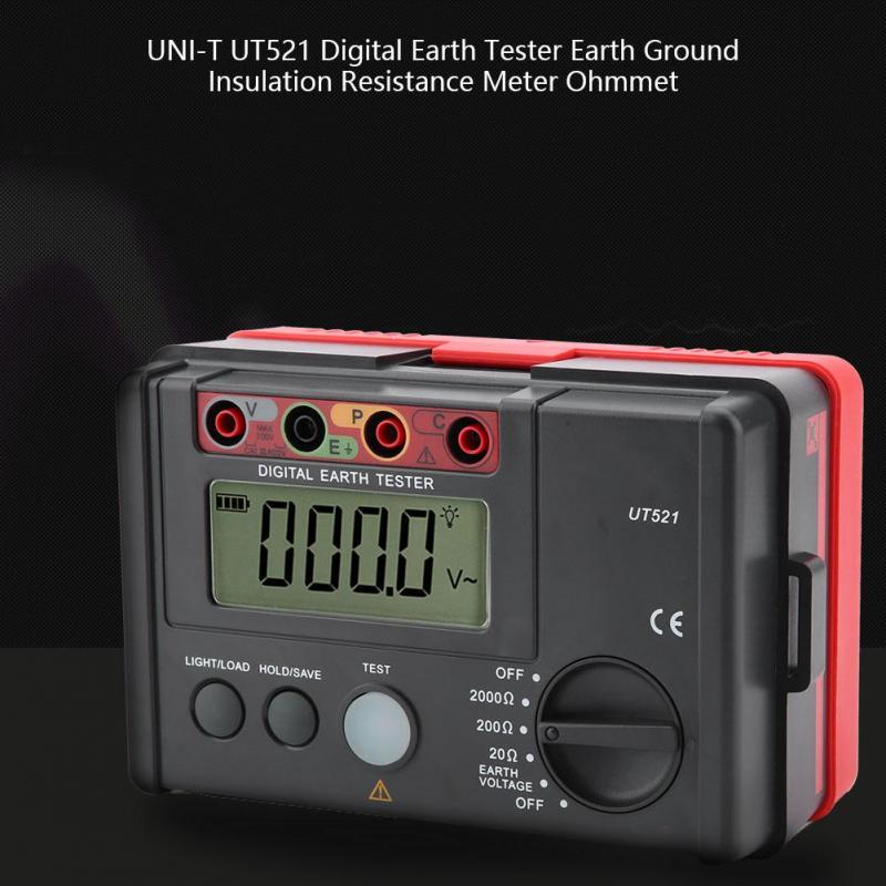 UNIT UT521 Digital Earth Tester Earth Ground Insulation Resistance Meter Ohmmetbuy at a low