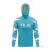 HUK Fishing Hoodie Mask One-piece Fishing Suit UPF50 + Sunscreen Suit Luya Fishing Suit Quick-drying and Breathable