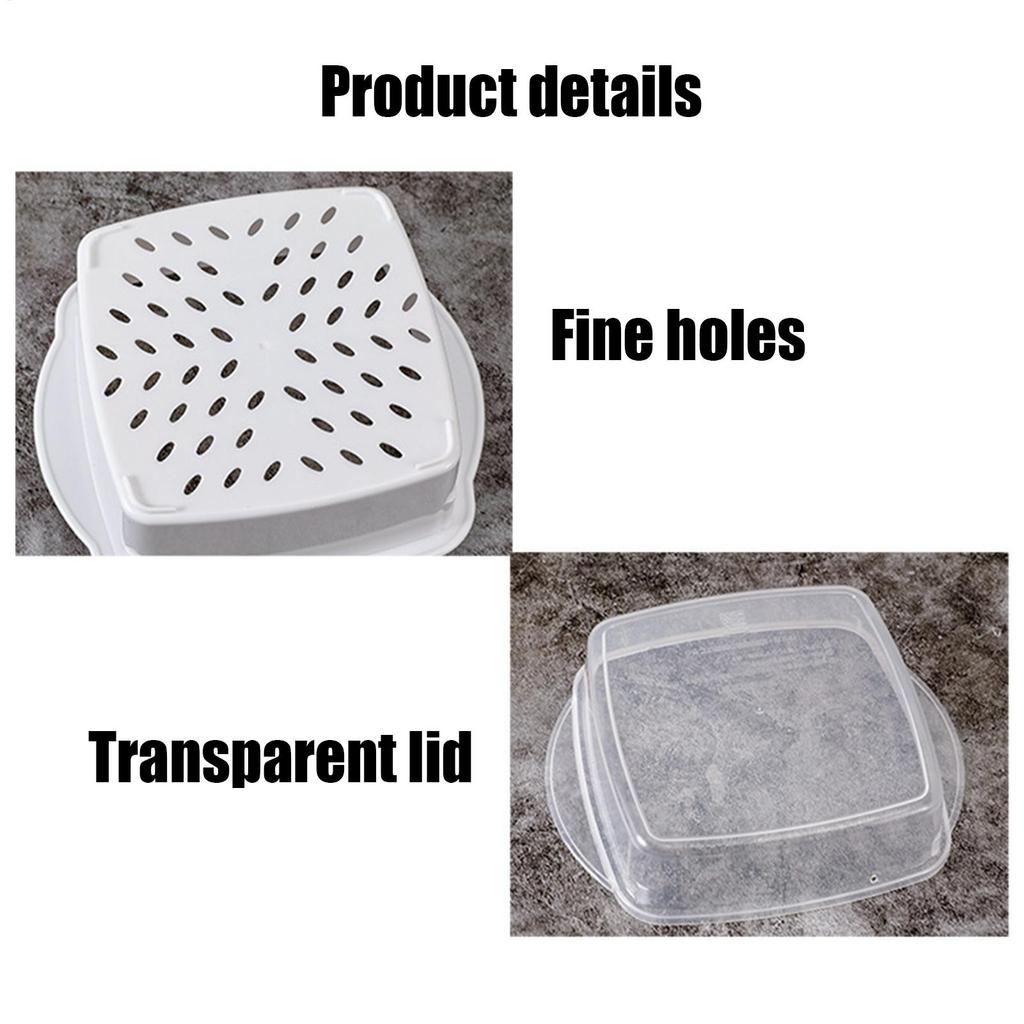 Microwave Steamer Cooker Household Kitchen Versatile Food Container for Vegetables Fish Steamed Bun Dumpling Rice Meal Prep