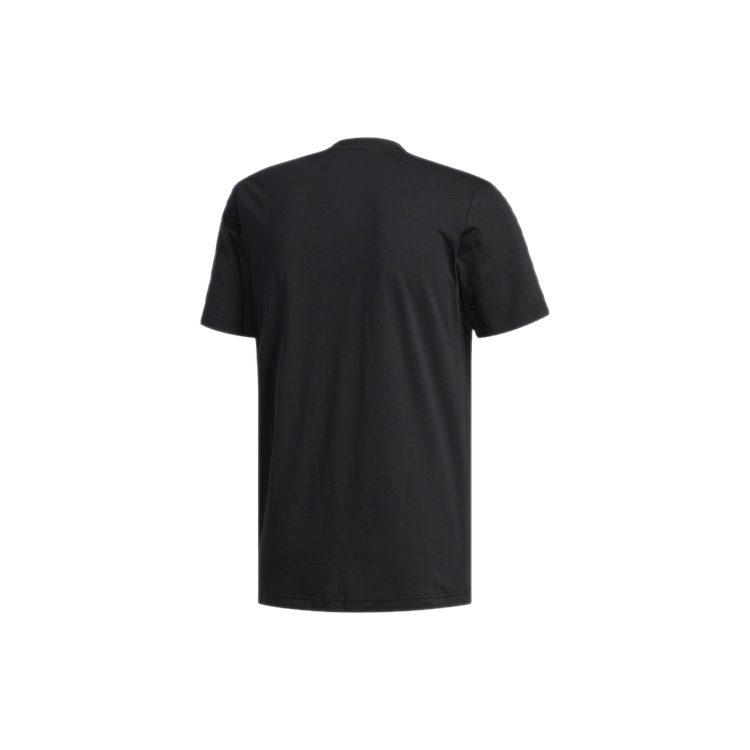 Adidas T Shirts Men's Black Crew Neck Moderate Straight Fit EI4607