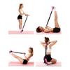Pedal Resistance Band with Handle Yoga Sit-up Exerciser Pull Rope Men Women Abdomen Waist Arm Leg Core Training Workout Equipment