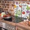 Glass Cutting Board 2X 30X52 Vegetables