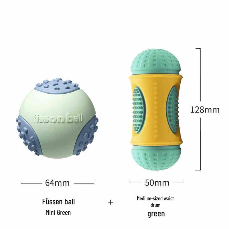 Miling Dog Squeaky Dental Chew Toy Set