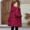 Down jacket women's white duck down new style mother's winter coat middle-aged and elderly loose style down jacket