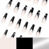 Black Pearl Long Ballet French Wear Nail Art Nail Patch False Nail Nail Patch Removable Nail Patch
