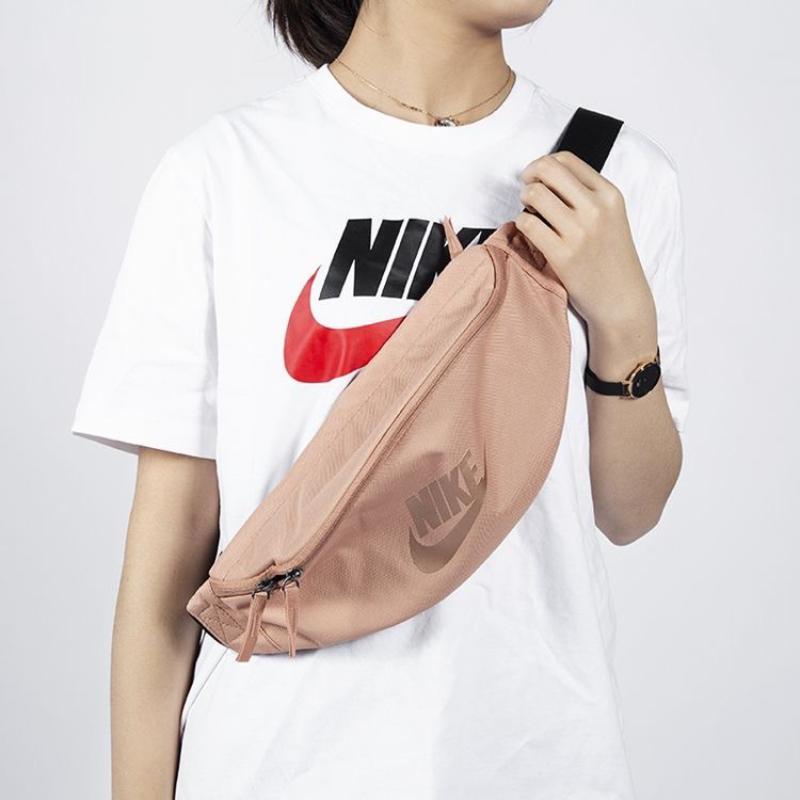 Nike Canvas Crossbody Bag Sling Bag Fanny Pack Unisex Nude Pink Casual CK0981-605