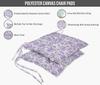 Vargottam Indoor Outdoor Tufted Printed Square Seat Patio Cushion Set Of 2 Water Resistant Patio Furniture Seat Cushion 19,inches, Purple |