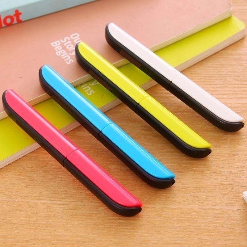 1Pcs Portable Handmade Students Paper Cut Scissors Creative Folding Safety Scissors (Color Random)