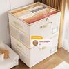 40 x 30 x 20cm Breathable Oxford Fabric Storage Box with Clear PVC Lid Foldable Clothes Organizer