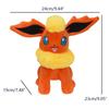 25cm Medium Eevee Plush Doll - 9 Designs with Tag: Fairy, Fire, Water, Ice, Sun, Sitting Open-Mouth
