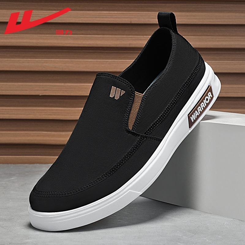 Men's shoes cloth shoes men's summer breathable one-pedal light soft-soled walking shoes sports and leisure shoes men
