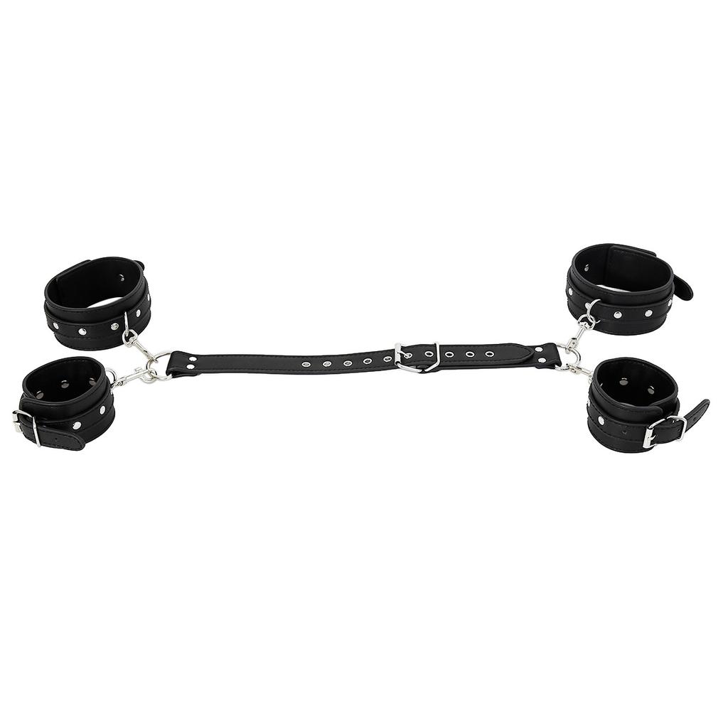 PU cuir corps Bondage menottes noires jouet sexuel esclave BDSM ceinture de chasteté meubles sexuels