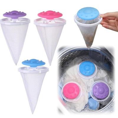 3/6/9 Piezas Filtro para Cabello de Lavadora Flotante Atrapador de Pelusa y Cabello de Mascotas