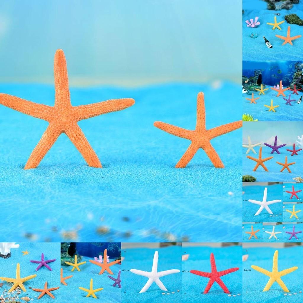 Cute Cartoon Mini Starfish Resin Ornaments For Aquarium And Fish Tank Decoration