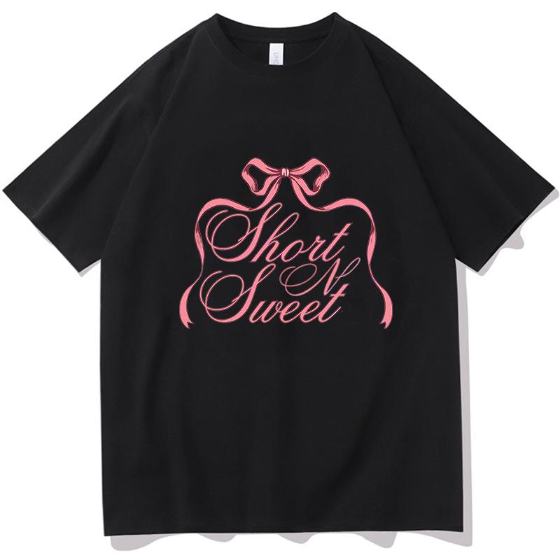 Sabrina Carpenter Short n' Sweet Album Tour Tshirt Crewneck Short Sleeve Tees Women Men Streetwear Fashion Fans kpop Clothes