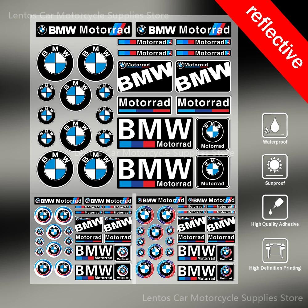 Naklejka motocyklowa z czarno-białym logo BMW z okazji 50-lecia, odpowiednia na bak paliwa samochodu, kask, walizkę, dekoracja sypialni