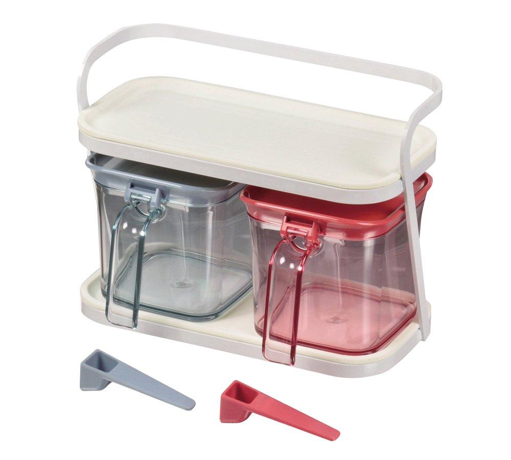 

Pearl Metal Module Plus Seasoning Rack Stocker with 2 in [Made Japan] HB-2239
