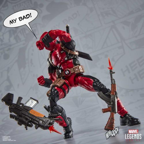 Hasbro Marvel Legends Maximum Series Deadpool, Deluxe Deadpool Comics Collectible 15cm Action Figure with 24 Accessories Including X-Force Doop (G0641