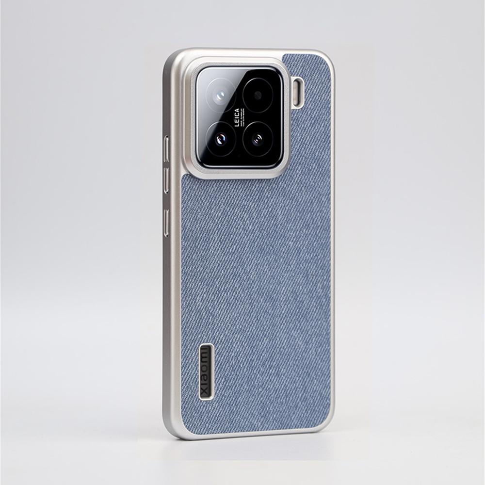 

Ultra Thin Canvas Fabric Magnetic Wireless Charging Case For Xiaomi Mi 15 Pro Mi 14 Ultra LOGO Hollow Matte PC Hard Cover Shell For Xiaomi Mi 14