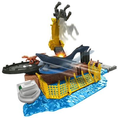 Mattel Jurassic World Νέος Κυρίαρχος Μίνι Φιγούρα Μοσασαύρος 4 και HFF11 Σετ Παιχνιδιού Εξαγωγή! [Ηλικίες Άνω]