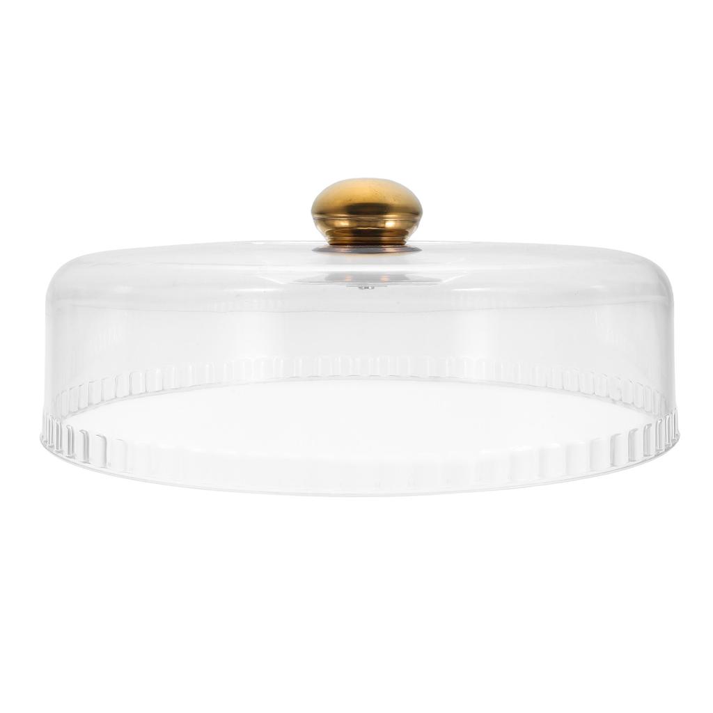 11 Inch Clear Cake Dome Lid Plastic Transparent Food Cloche for Bakery Dessert Display Pastry Serving Cheese Board Cake Platter