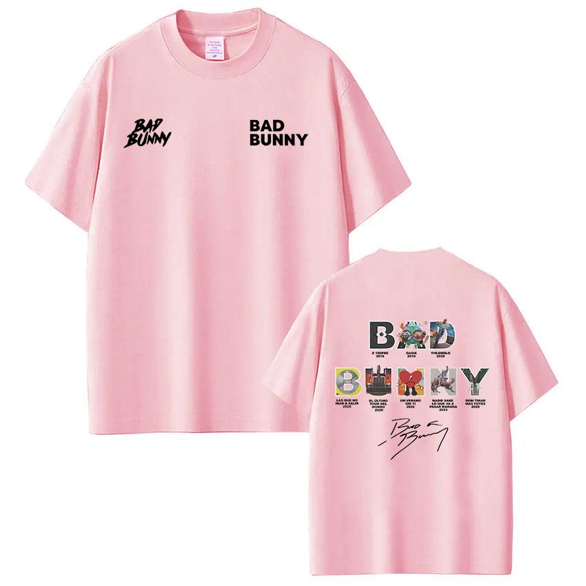 ZX Rapper Bad Bunny Album Cover Tshirt Debi Tirar Mas Fotos DTMF T Shirt Men Women Hip Hop Vintage Oversized Tshirts Streetwear