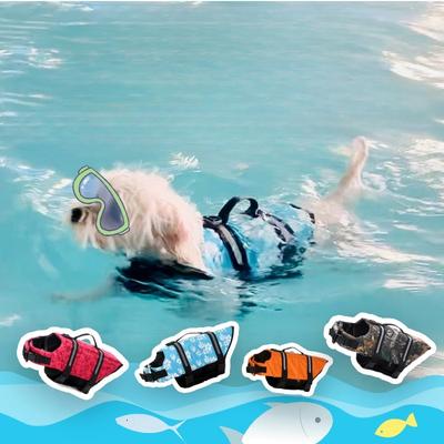 Dog Life Jacket Vest Saver Safety Swimsuit Preserver with Reflective Stripes/Adjustable Belt Dogs