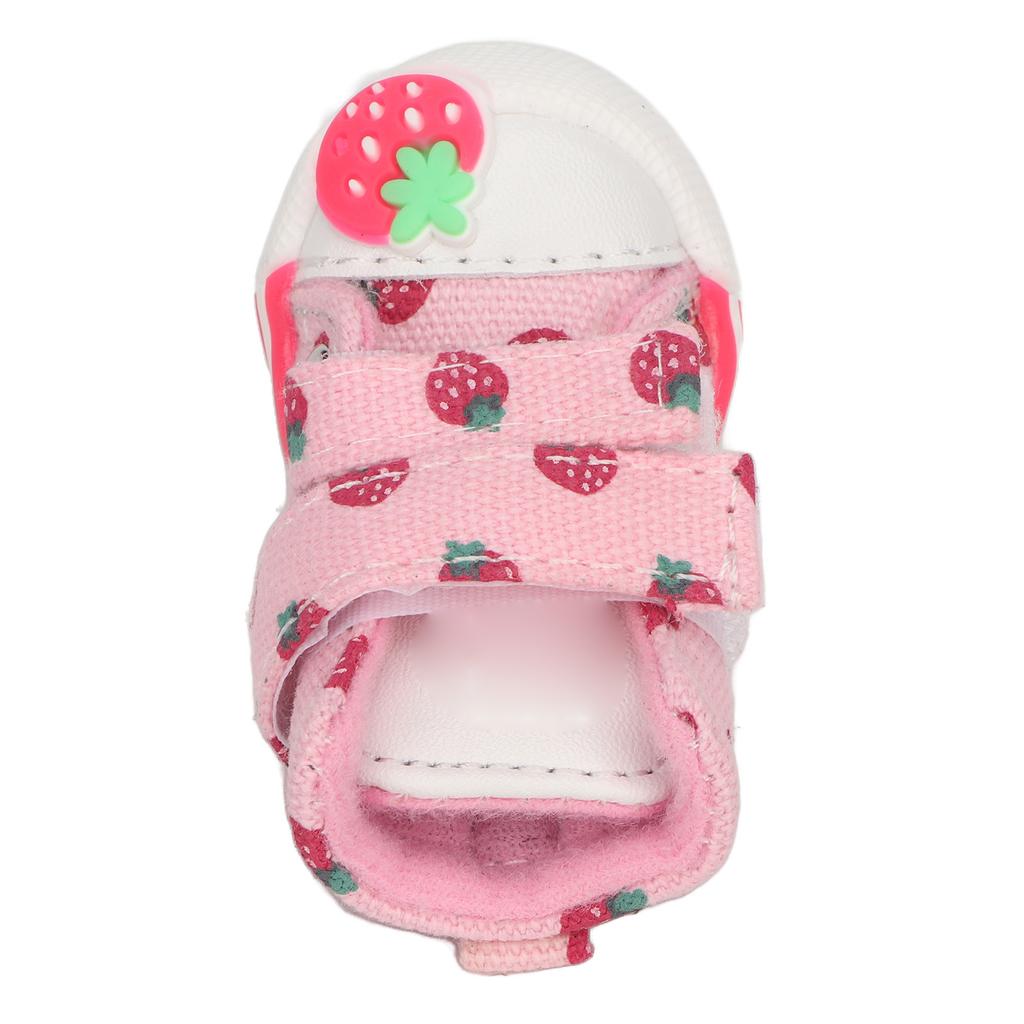 Hundesko Sklisikre Pustende Canvas Søte Jordbær Hundestøvler for Små Hunder Teddy Bichon