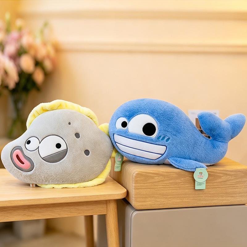 Funny Ocean-style Plush Doll, Ugly And Cute Fun Doll, Four Styles Available, Sofa Cushions, Holiday Gifts