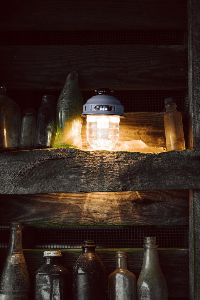 Barebones Living Beacon Light LED Lantern, Outdoor Camping Light, LIV-234, Slate Gray [Parallel Import]