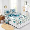 Four-Piece Mattress Digital Printing Mattress Protective Cover Bedding Bohemian