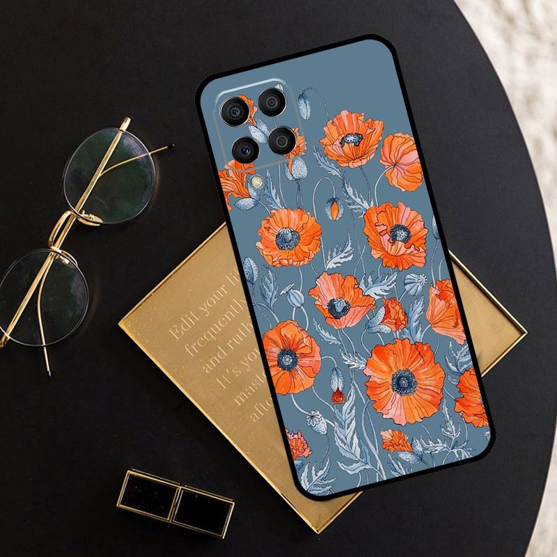 Flower Plant Art For Samsung Galaxy M06 M16 M12 M13 M14 M15 M35 M55 M34 M54 M33 M53 M21 M31 M11 M32 M52 Case