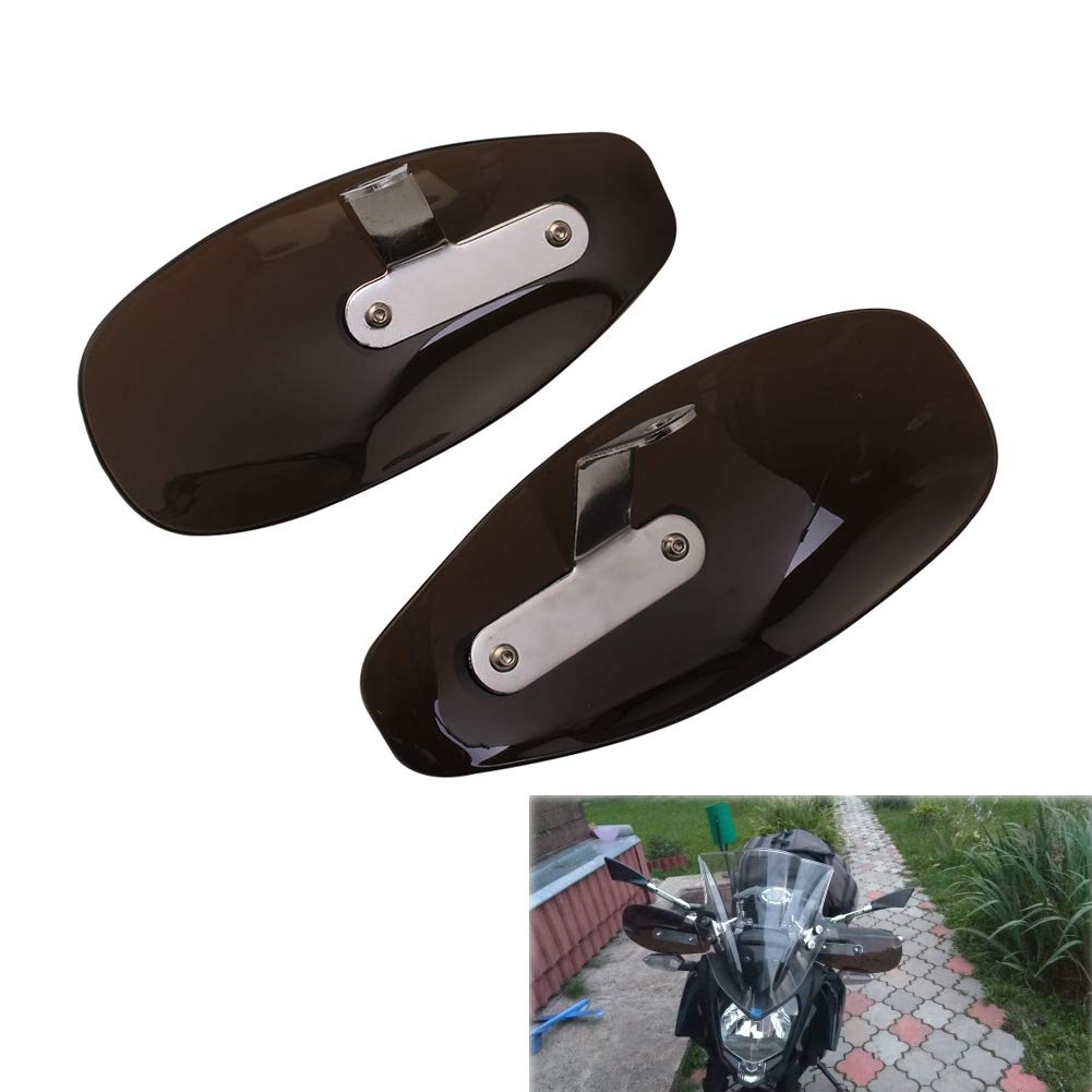 

AQIMY Universal Knuckle Guards for and Stone UV Brown Harley, Honda, Yamaha, Suzuki, Windshield, Protection, Protection, Acrylic,