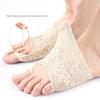 Summer Slippers Lace Half Socks Forefoot Split Toe Humanoid Sponge Foot Pad Slow Pressure Anti-slip Loafers Invisible Half Palm