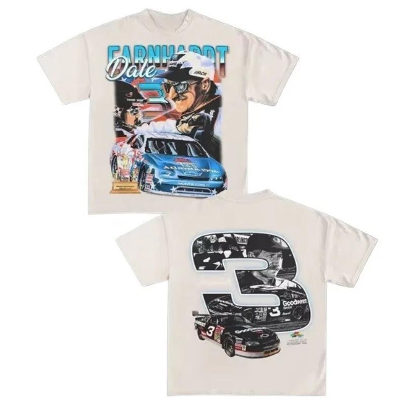 Maglietta NASCAR Dale Earnhardt » Corse » T-Shirt Pesante Vintage - Leggende Magliette Pesanti Alta Qualità e Comoda Estate